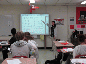 Ms. Fasano, one of the new math teachers at WCHS. 