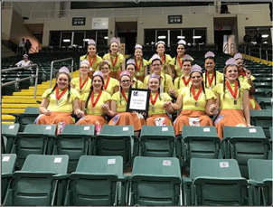 WCHS Guard after awards at MEPA Circuit Championships on April 1 at WSUs Nutter Center. 